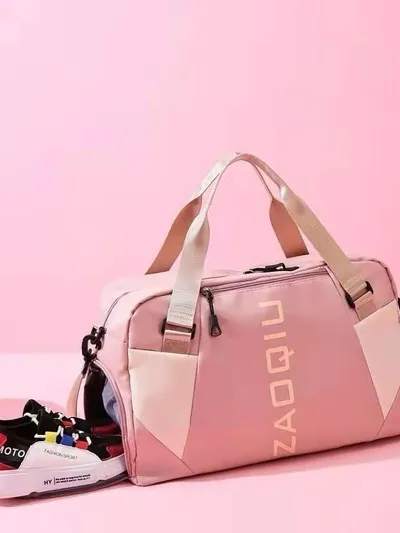 Bolsa p/ treino e viagens rosa