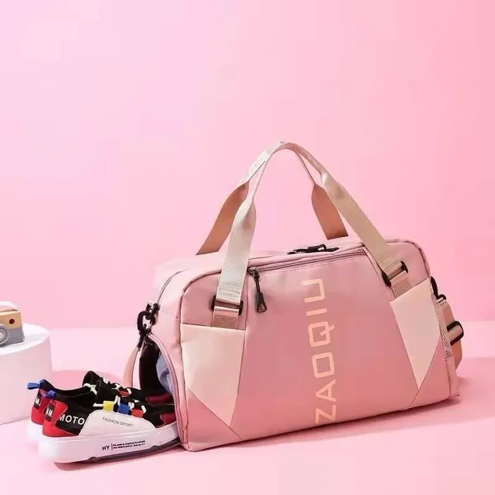Bolsa p/ treino e viagens rosa
