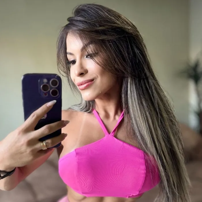 Top sem decote pink 
