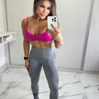 Calça legging com empina bumbum cinza - imagem 1