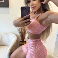 Conjunto Fitness Top e Short - ROSÉ - imagem 1