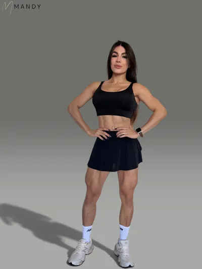 Conjunto saia short tecido gelado