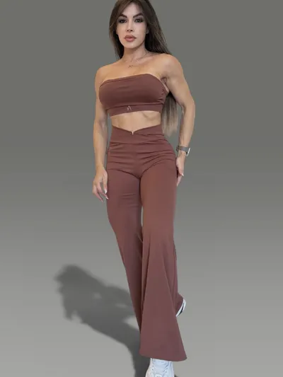Conjunto Tatiana flare tomara que caia