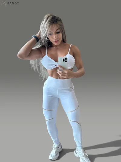 Legging Poliamida Branca