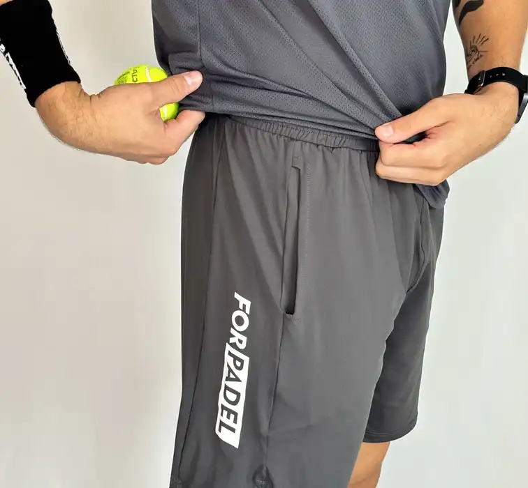 Shorts Poli - Chumbo