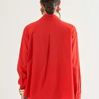CONJUNTO CAMISA COM CALÇA VERMELHO ALGODÃO - imagem 4