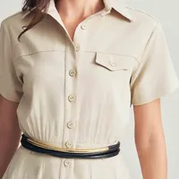 VESTIDO MIDI CHEMISE SLIM VERDE - imagem 7