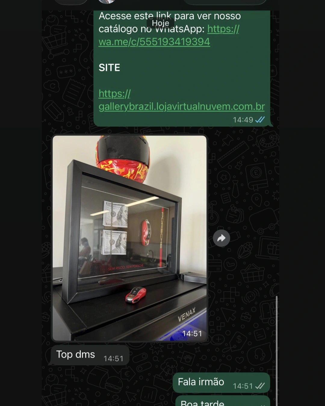 Depoimento em foto