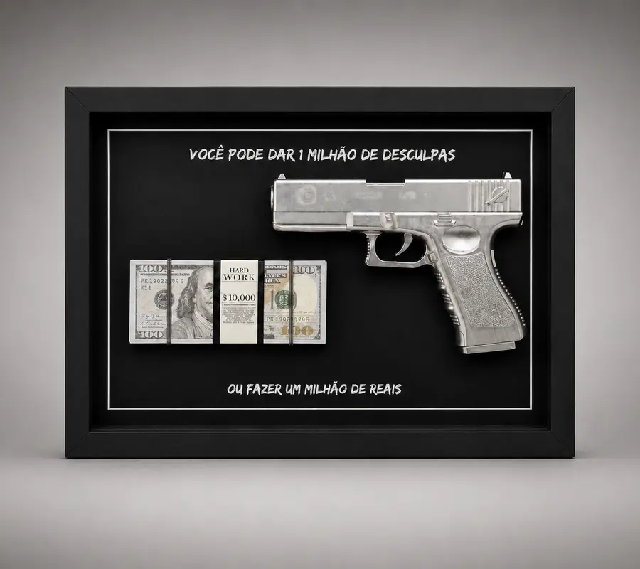 Quadro Milhão Cromado