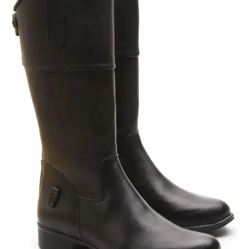 Bota de Couro Infantil para Hipismo e Montaria