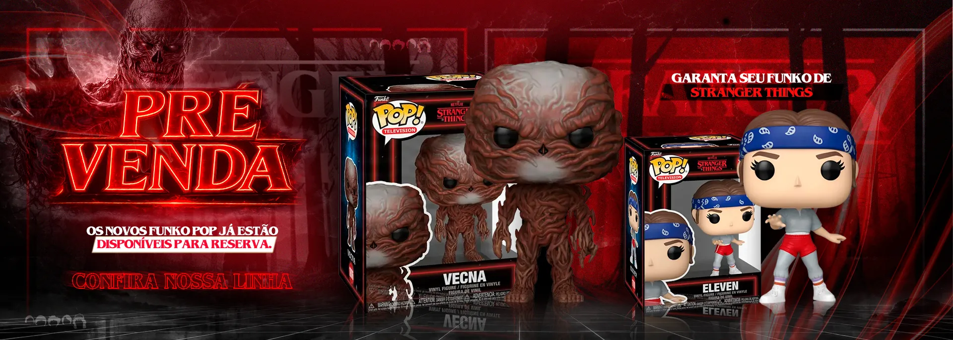 Banner Funko Pop - Stranger Things