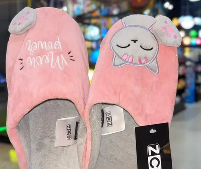 Pantufa Chinelo Gatinho "Meow" 