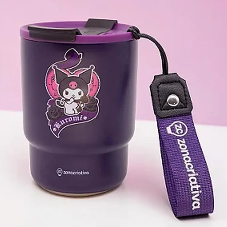 Copo Térmico To Go Kuromi - Hello Kitty 