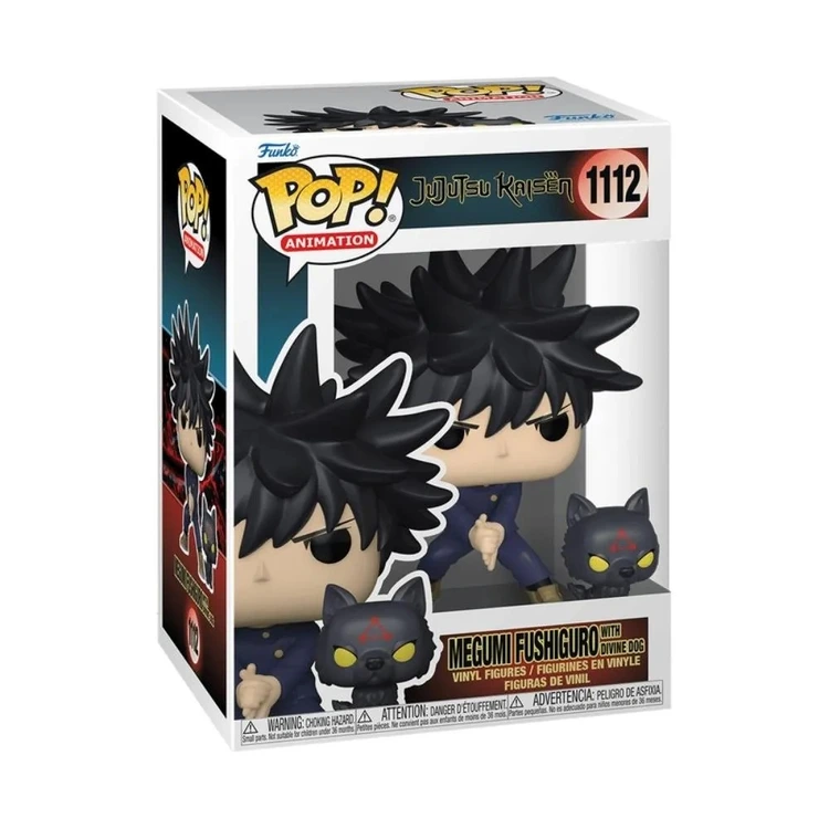 Funko Pop Jujutsu Kaisen - Megumi Fushiguro com Cão Divino 