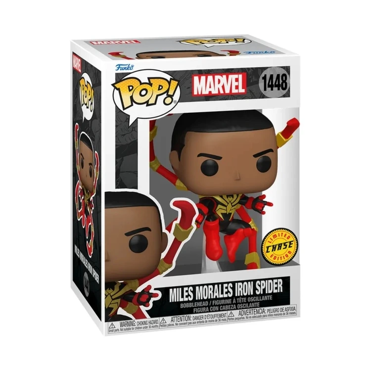 Funko Pop! Marvel HQ - Miles Homem-Aranha de Ferro Chase 