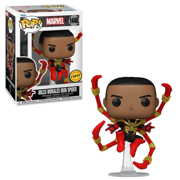 Funko Pop! Marvel HQ - Miles Homem-Aranha de Ferro Chase 