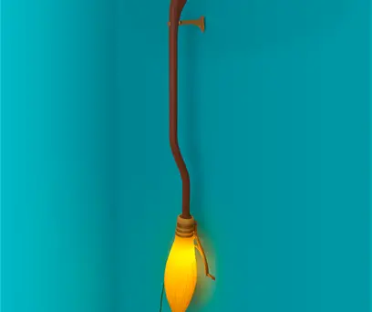 Luminária Nimbus 2000 Harry Potter 