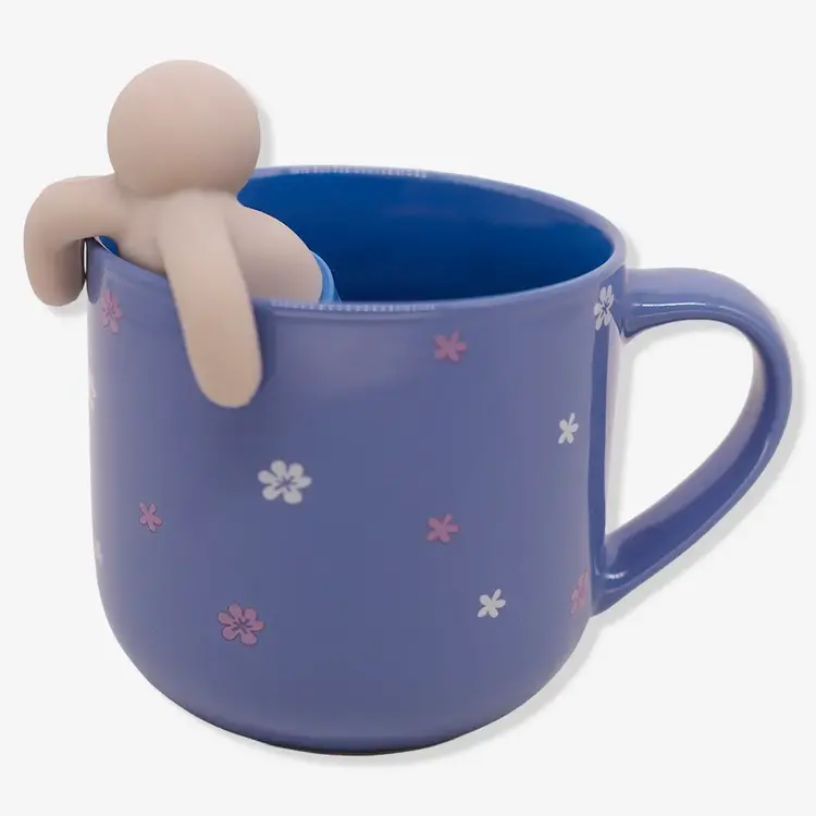 Caneca com Infusor Stitch Relaxe - Disney