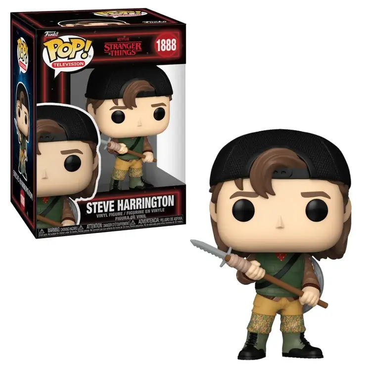 PRÉ VENDA Funko Pop Steve com lança Stranger Things T5