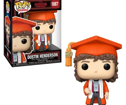 PRÉ-VENDA  Funko Pop Dustin na Formatura 1887 - Stranger Things T5
