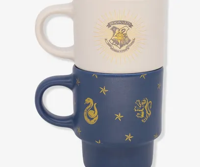 Kit Canecas Empilháveis Harry Potter Blue 