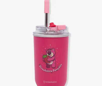 Copo Neo com Canudo Lotso - ToyStory 