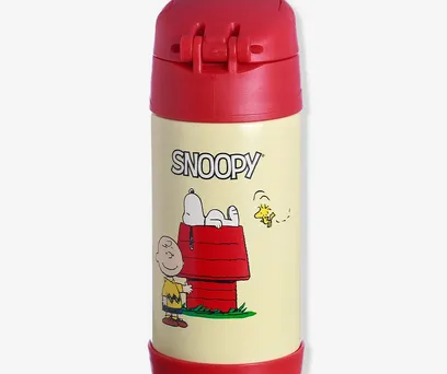 Garrafa Infantil Click com Canudo Snoopy e Amigos - Peanuts 