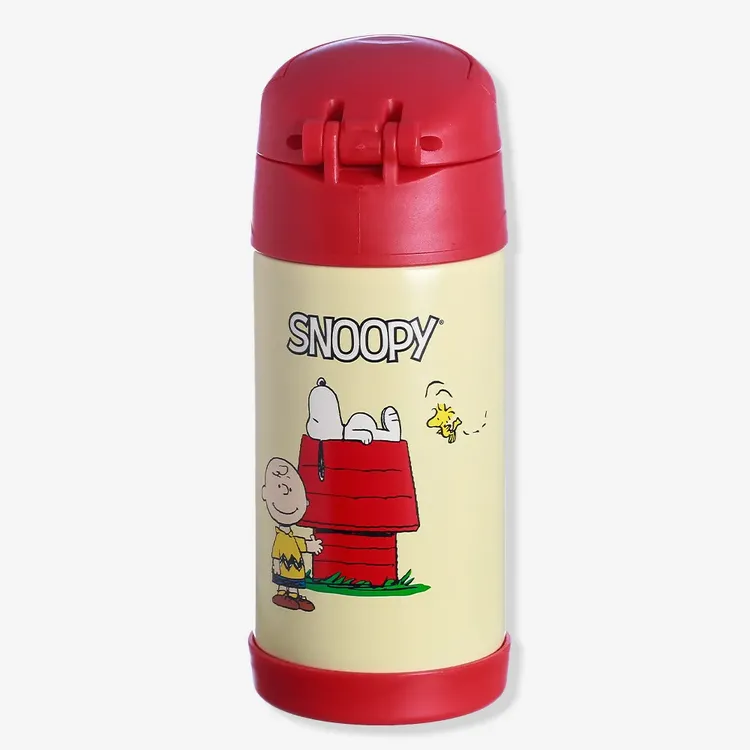 Garrafa Infantil Click com Canudo Snoopy e Amigos - Peanuts 