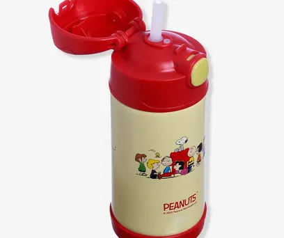Garrafa Infantil Click com Canudo Snoopy e Amigos - Peanuts 
