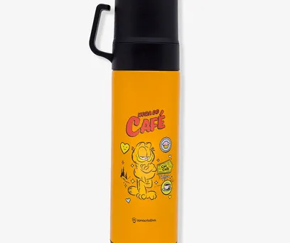 Garrafa Térmica de Café com Tampa Dupla Garfield 