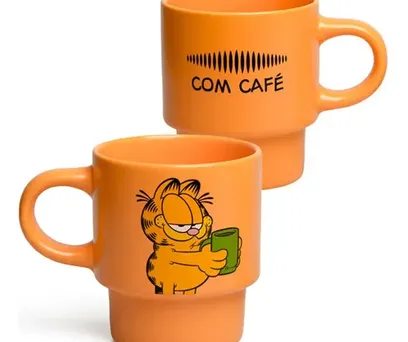 Kit Canecas Empilháveis Garfield