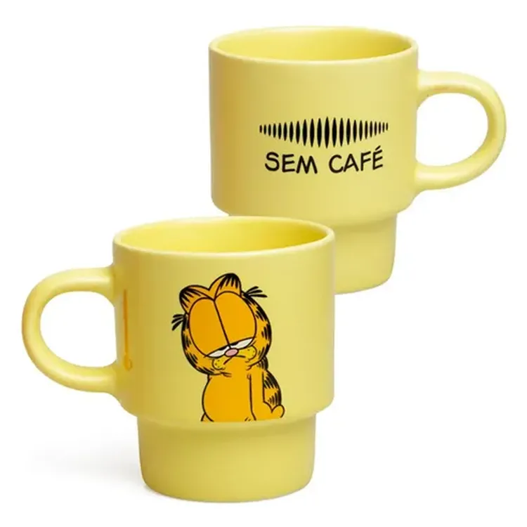 Kit Canecas Empilháveis Garfield 
