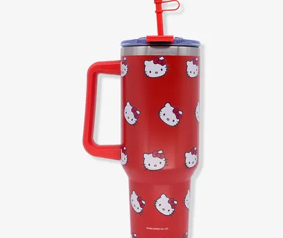 Copo Térmico Tumbler Hello Kitty Rostinhos 