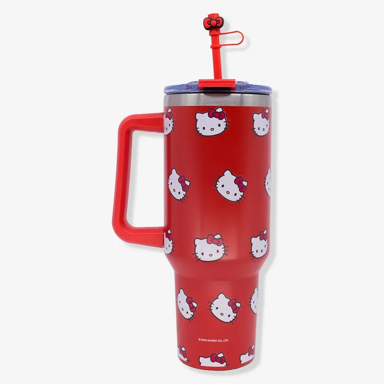 Copo Térmico Tumbler Hello Kitty Rostinhos 