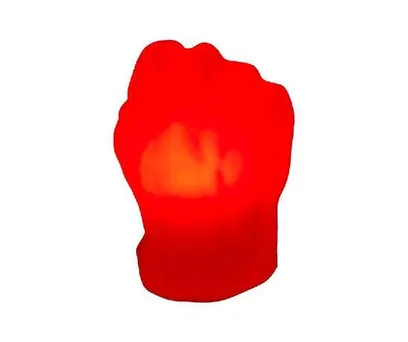 Luminaria Mão hulk vermelho Marvel 