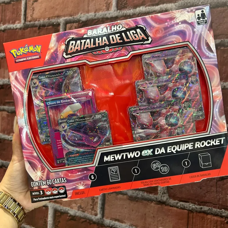 Baralho de Batalha de Liga Pokémon TCG – Mewtwo ex da Equipe Rocket 