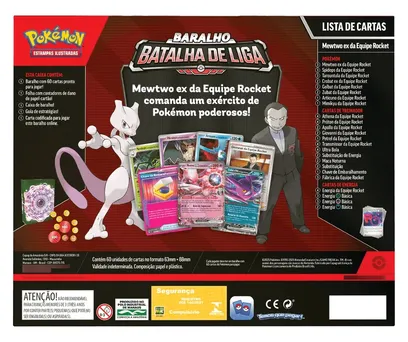 Baralho de Batalha de Liga Pokémon TCG – Mewtwo ex da Equipe Rocket