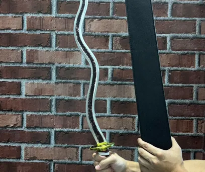 KATANA METAL OBANAI IGURO - DEMON SLAYER  (SEM FIO)