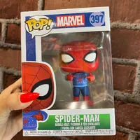 Funko Pop Marvel - Homem-Aranha com Sweater Natalino  - imagem 1