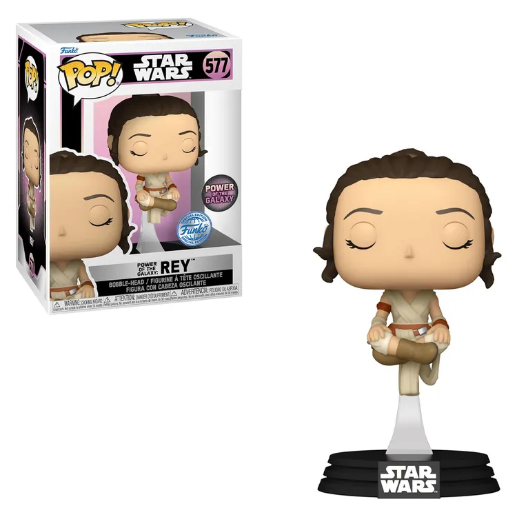 FUNKO POP STAR WARS EXCLUSIVE - POWER OF THE GALAXY: REY 577 