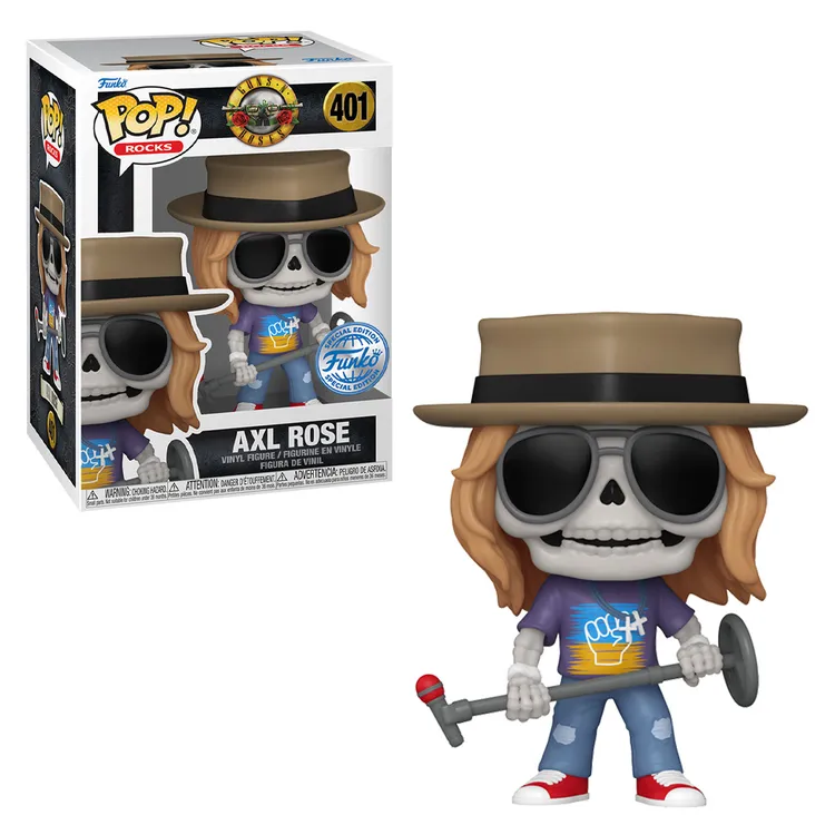 FUNKO POP ROCKS GUNS N' ROSES EXCLUSIVE - AXL ROSE (SKELETON) 401 