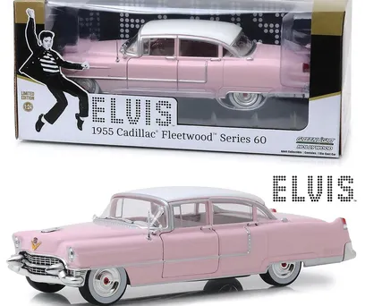 Miniatura Elvis Presley – 1955 Cadillac Fleetwood Series 60 Pink Cadillac 1:24 