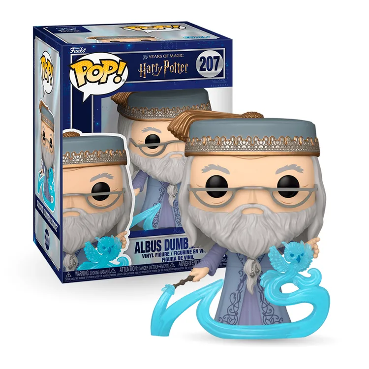 PRÉ-VENDA  Funko Pop! Harry Potter 25 Anos - Dumbledore Com Patrono 