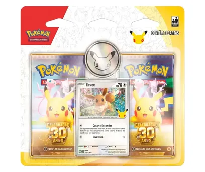 PRÉ-VENDA Blister Duplo Celebração de 30 Anos (Eevee) Pokémon TCG 