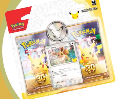 PRÉ-VENDA Blister Duplo Celebração de 30 Anos (Eevee) Pokémon TCG 