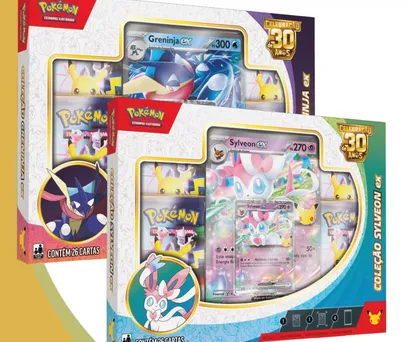 PRÉ- VENDA Pokémon TCG – Coleção Greninja ex Celebração de 30 Anos