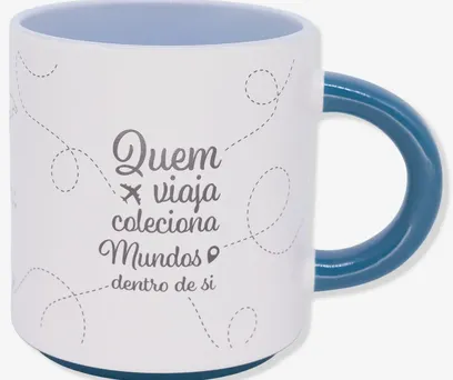 Caneca Grafite Viagem - Zonacriativa