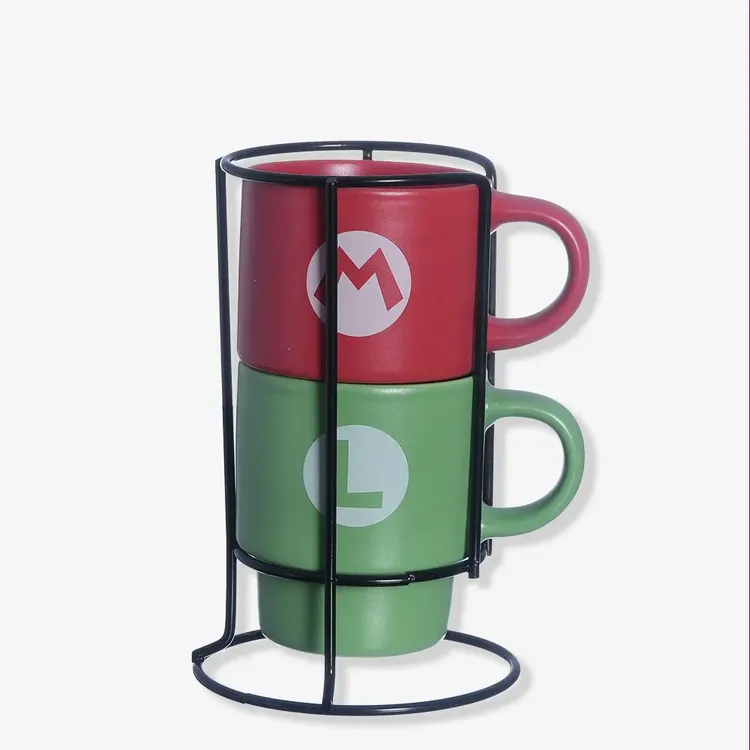 Kit Canecas Empilháveis Super Mario 