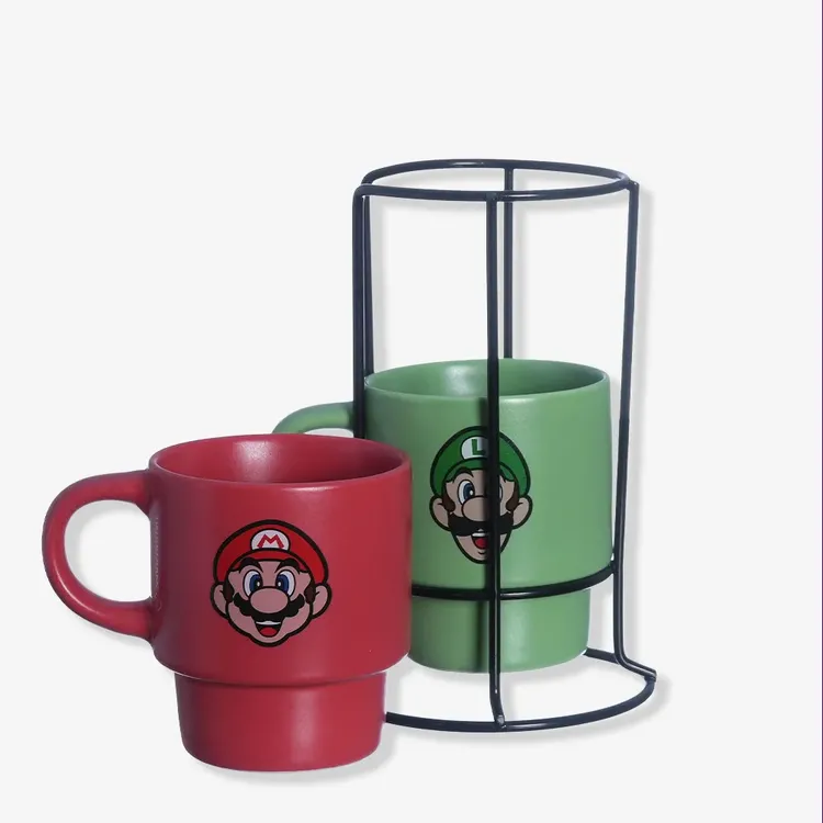 Kit Canecas Empilháveis Super Mario 
