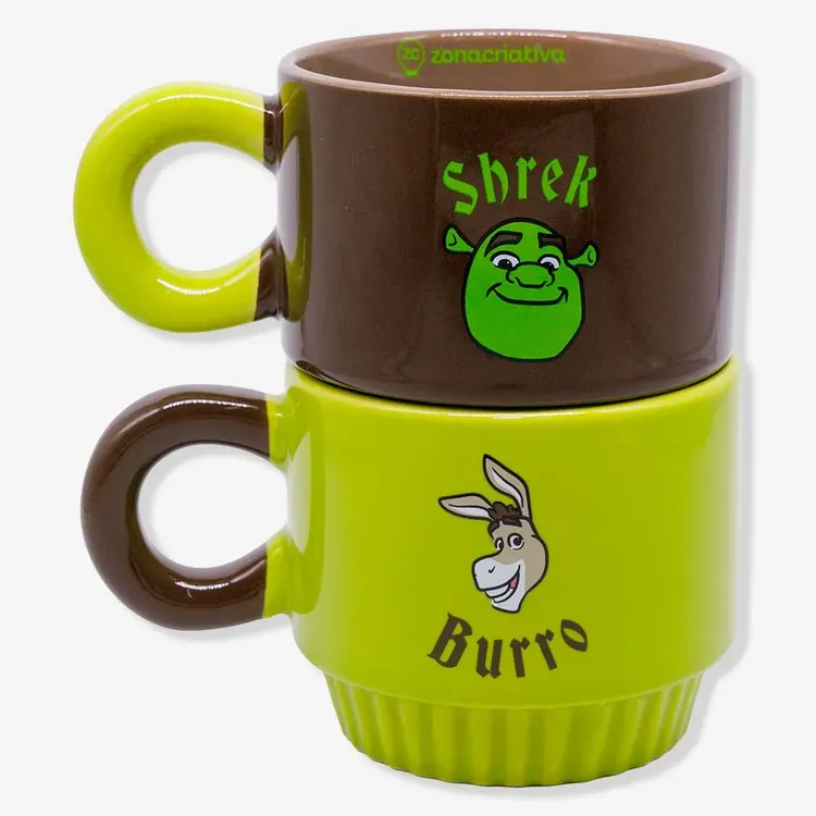 Caneca Joy Shrek e Burro 